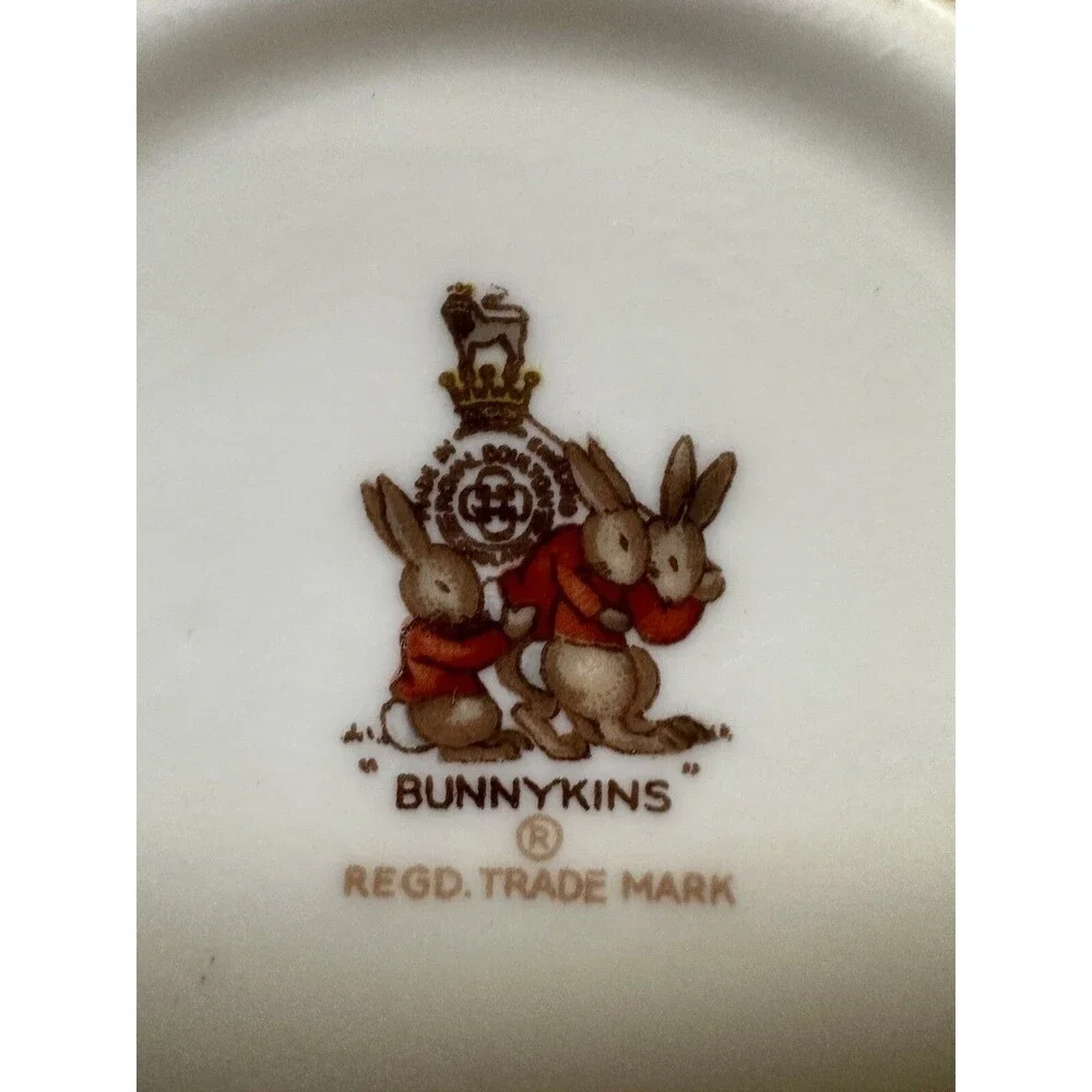 Vintage Royal Doulton Bunnykins Cup And Saucer 1970 Peter Rabbit England